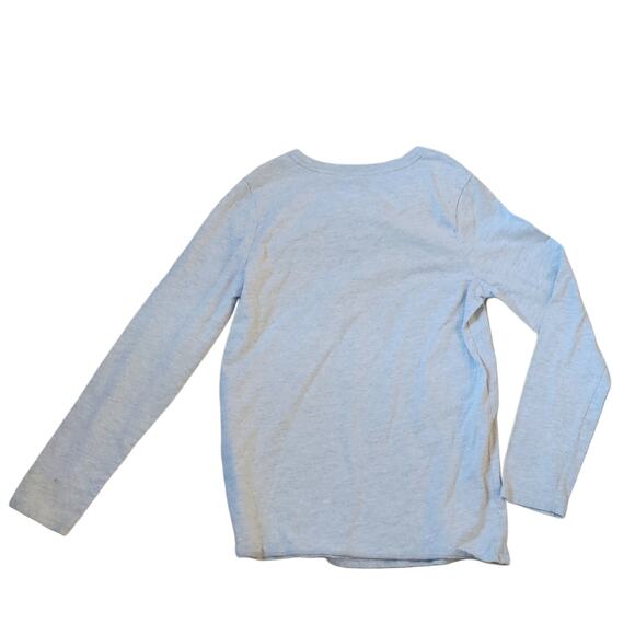 Sparkly Glitter Rainbow Hearts Girls Gray Long Sleeve T-shirt size 10/12 - Picture 2 of 4